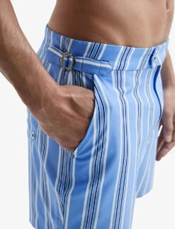 Reiss Palm Recycled Polyester-blend Swim Shorts 9 Reiss Palm Recycled Polyester-blend Swim Shorts -Outlet Daily Tops Store R04080320 SOFTBLUE ALT04