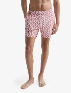 Reiss Florida Recycled Polyester-blend Swim Shorts -Outlet Daily Tops Store R04080322 RUST ALT04