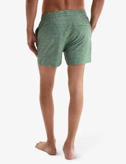 Reiss Chain Geometric-print Stretch Recycled-polyester Swim Shorts 8 Reiss Chain Geometric-print Stretch Recycled-polyester Swim Shorts -Outlet Daily Tops Store R04080324 BRIGHTGREENWH ALT03
