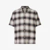 AllSaints Bernat Camp-collar Check-print Organic-cotton Shirt