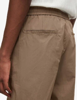 AllSaints Canta Regular-fit Mid-rise Cotton Shorts -Outlet Daily Tops Store R04082448 EARTHYBROWN ALT04