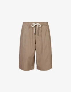 AllSaints Canta Regular-fit Mid-rise Cotton Shorts