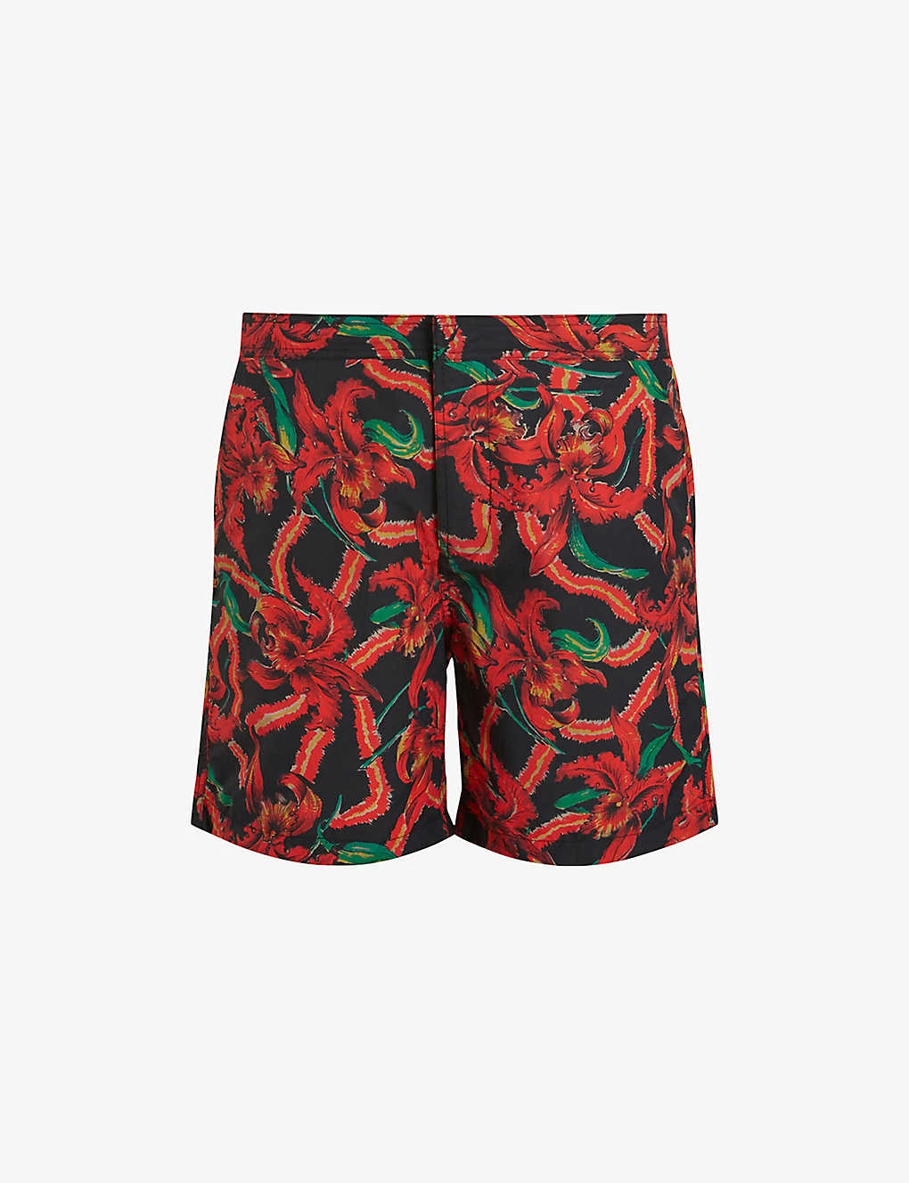 AllSaints Mesquida Graphic-print Drawstring Woven Shorts 1 AllSaints Mesquida Graphic-print Drawstring Woven Shorts