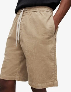 AllSaints Garda Drawstring Stretch-cotton Shorts -Outlet Daily Tops Store R04085123 FAWNBEIGE ALT03