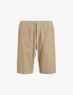 AllSaints Garda Drawstring Stretch-cotton Shorts