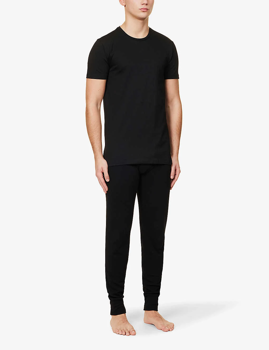 Falke Regular-fit Crewneck Stretch-cotton T-shirt 2 Falke Regular-fit Crewneck Stretch-cotton T-shirt - Image 2