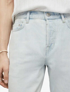 AllSaints Curtis Bleached Straight-leg Denim Jeans -Outlet Daily Tops Store R04086645 BLEACHEDINDIG ALT04