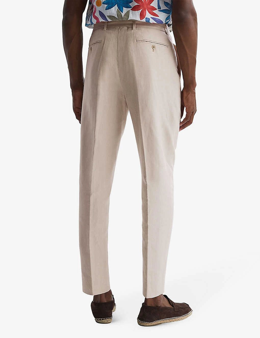 Reiss Trail Regular-fit Tapered-leg Cotton-blend Trousers 4 Reiss Trail Regular-fit Tapered-leg Cotton-blend Trousers - Image 4