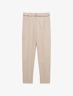 Reiss Trail Regular-fit Tapered-leg Cotton-blend Trousers