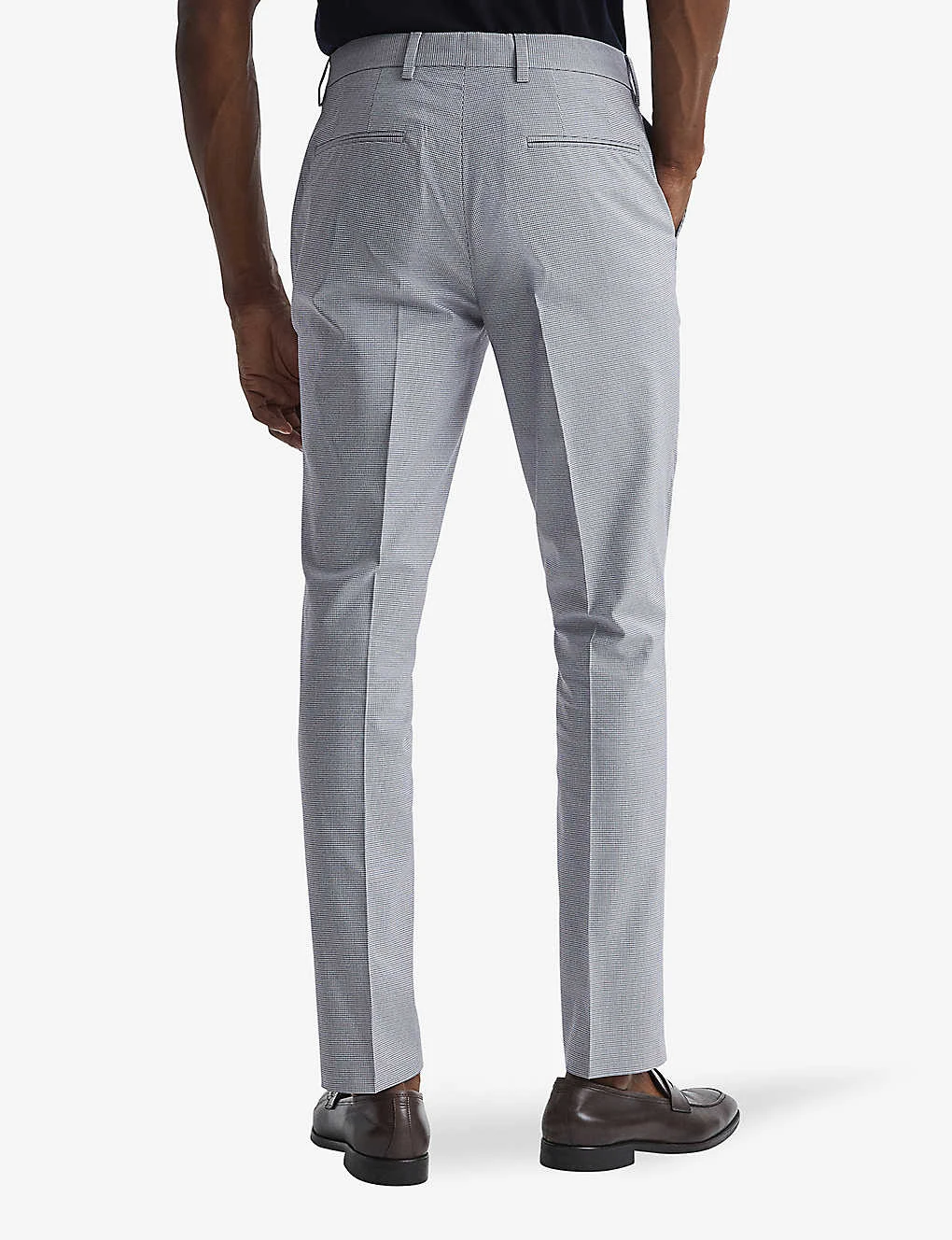 Reiss Pause Straight-leg Mid-rise Stretch Cotton-blend Trousers 4 Reiss Pause Straight-leg Mid-rise Stretch Cotton-blend Trousers - Image 4