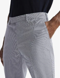 Reiss Pause Straight-leg Mid-rise Stretch Cotton-blend Trousers 9 Reiss Pause Straight-leg Mid-rise Stretch Cotton-blend Trousers -Outlet Daily Tops Store R04086977 SOFTBLUE ALT04