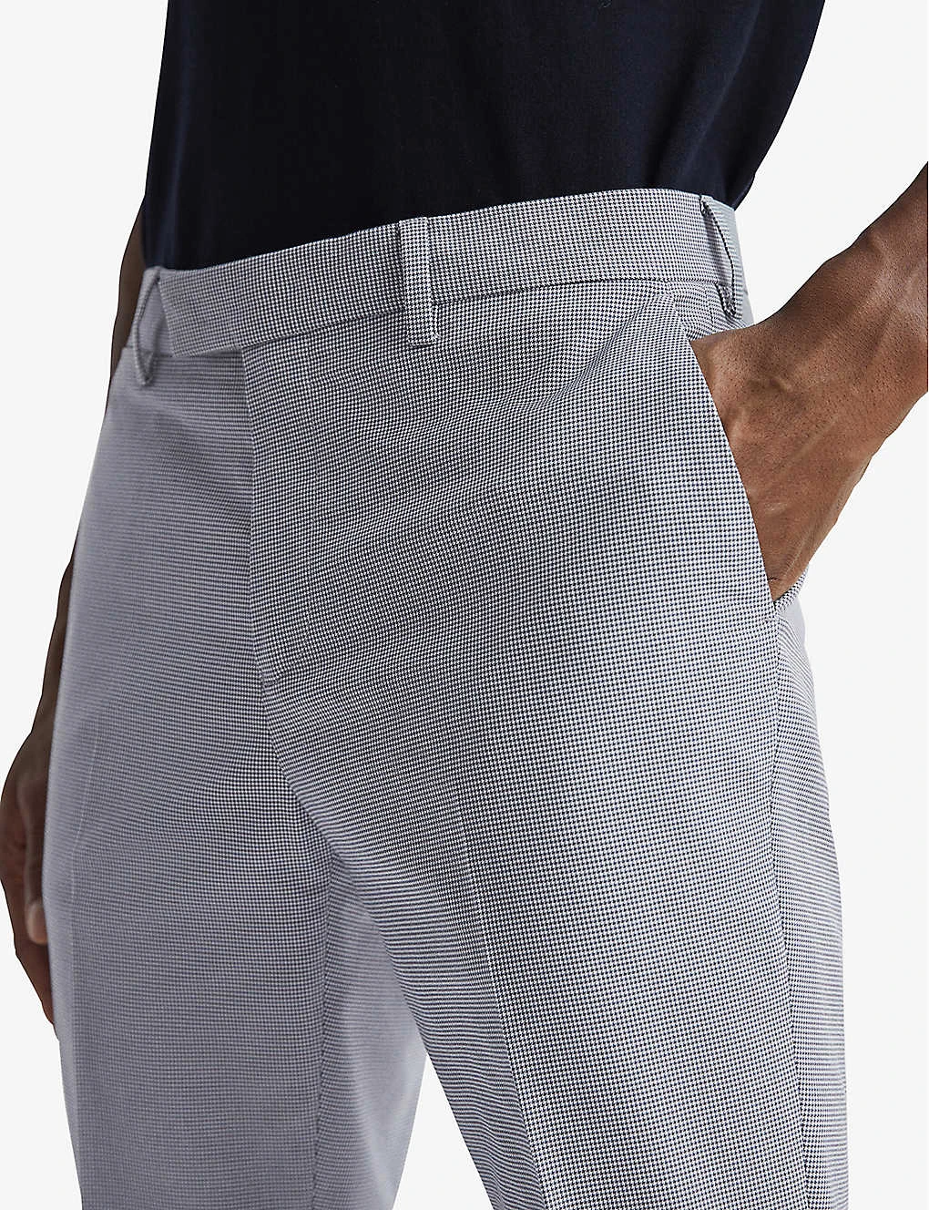 Reiss Pause Straight-leg Mid-rise Stretch Cotton-blend Trousers 5 Reiss Pause Straight-leg Mid-rise Stretch Cotton-blend Trousers - Image 5