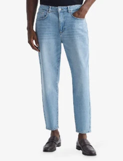 Reiss Portabello Slim-fit Tapered-leg Stretch-denim Jeans -Outlet Daily Tops Store R04086981 WASHEDBLUE ALT02