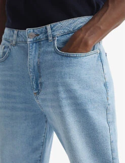 Reiss Portabello Slim-fit Tapered-leg Stretch-denim Jeans -Outlet Daily Tops Store R04086981 WASHEDBLUE ALT04