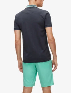Boss Athleisure Logo-print Cotton Polo Shirt -Outlet Daily Tops Store R04087159 DARKBLUE ALT03