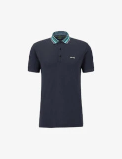 Boss Athleisure Logo-print Cotton Polo Shirt