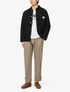 BELSTAFF Signature Logo-print Cotton-jersey T-shirt -Outlet Daily Tops Store R04090473 WHITE ALT01