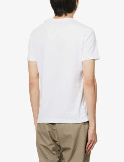 BELSTAFF Signature Logo-print Cotton-jersey T-shirt -Outlet Daily Tops Store R04090473 WHITE ALT03