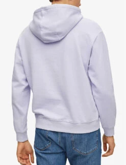 Hugo Logo-print Relaxed Fit Cotton-terry Hoody 8 Hugo Logo-print Relaxed Fit Cotton-terry Hoody -Outlet Daily Tops Store R04093180 LIGHTPASTELPURPLE ALT03