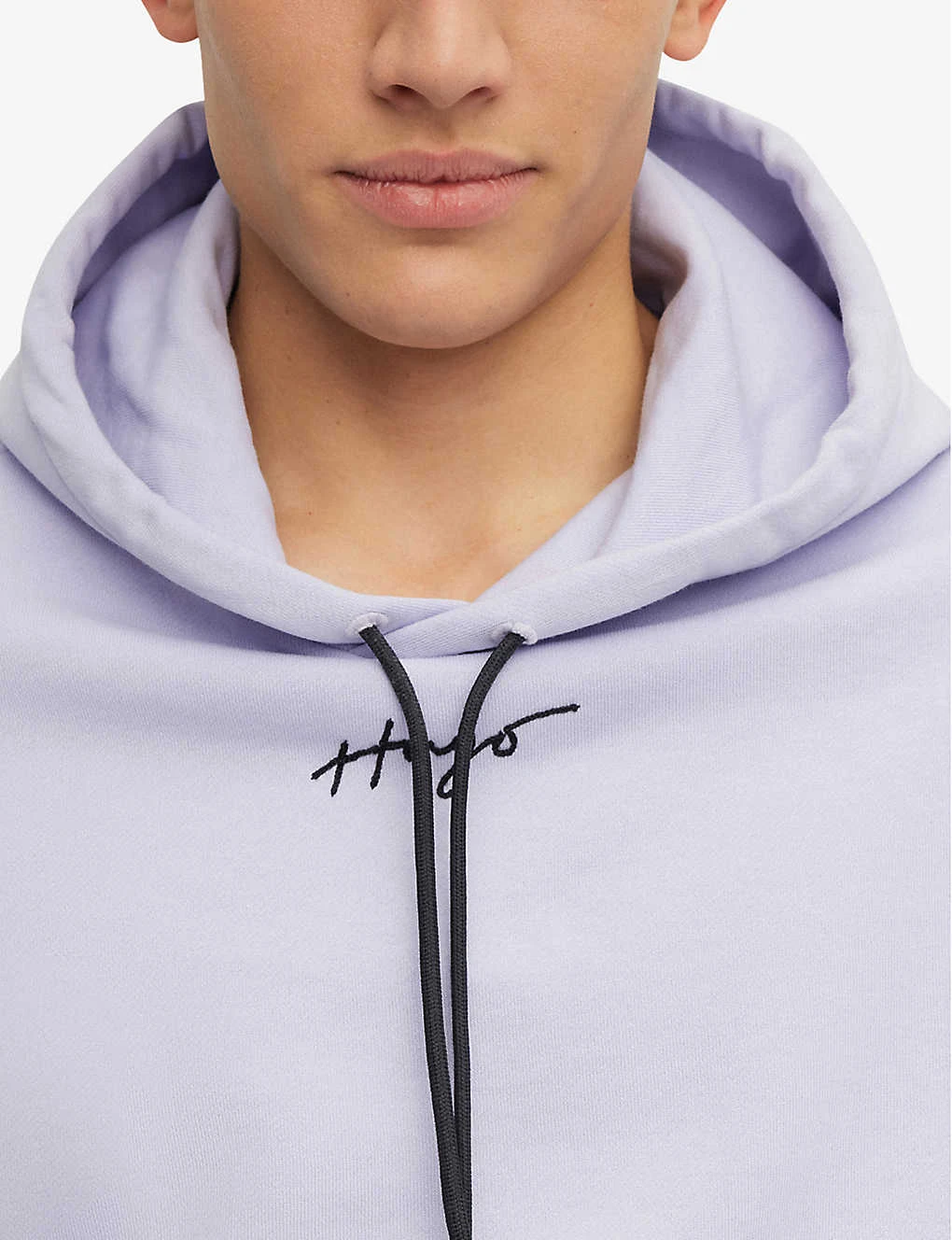 Hugo Logo-print Relaxed Fit Cotton-terry Hoody 5 Hugo Logo-print Relaxed Fit Cotton-terry Hoody - Image 5