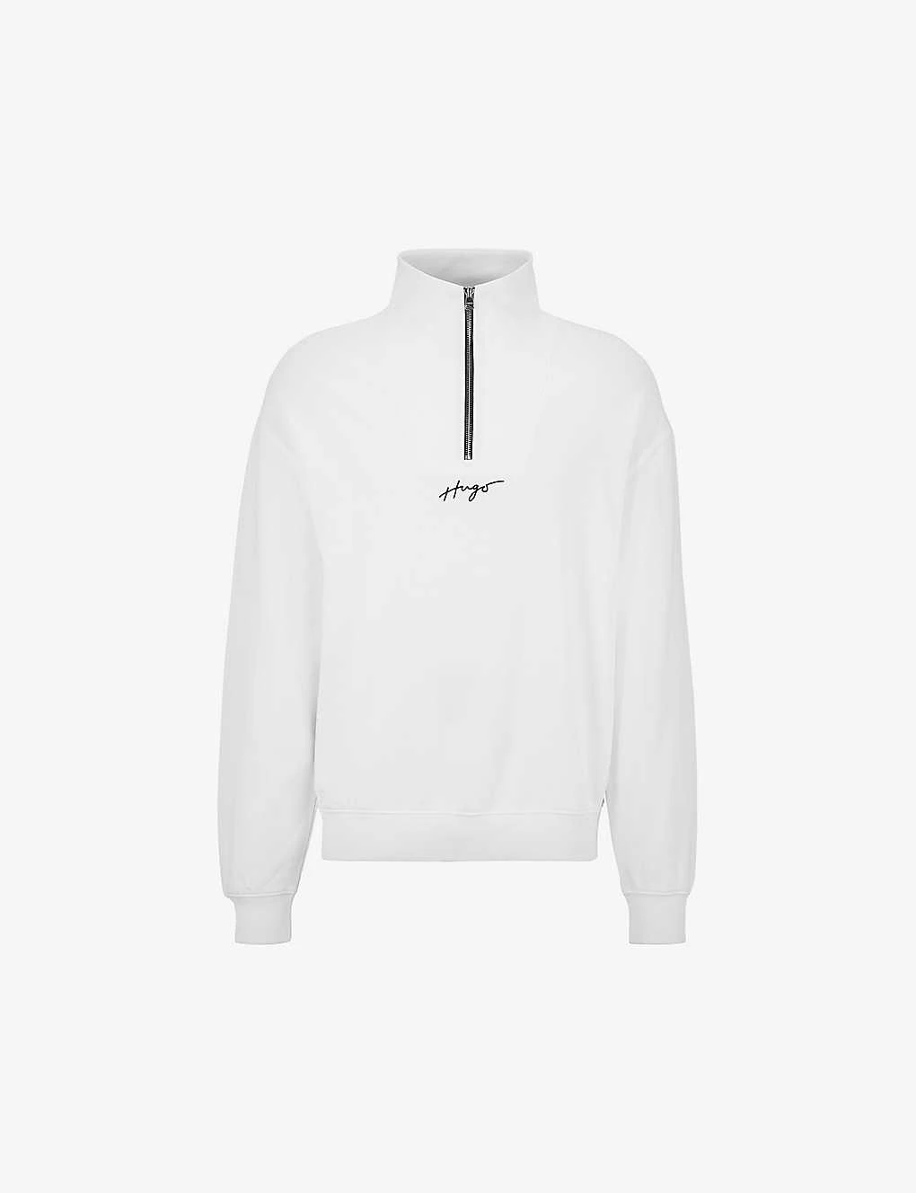 Hugo Leisure Brand-embroidered Cotton Sweatshirt 1 Hugo Leisure Brand-embroidered Cotton Sweatshirt