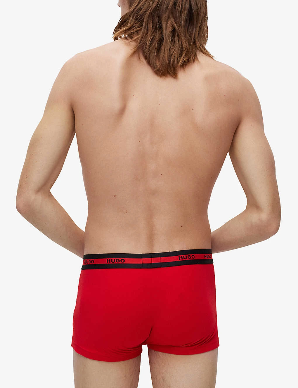 Hugo Logo-waistband Pack Of Three Stretch-cotton Boxers 4 Hugo Logo-waistband Pack Of Three Stretch-cotton Boxers - Image 4