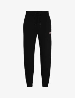 HUGO Relaxed-fit Tapered-leg Cotton-blend Jogging Bottoms