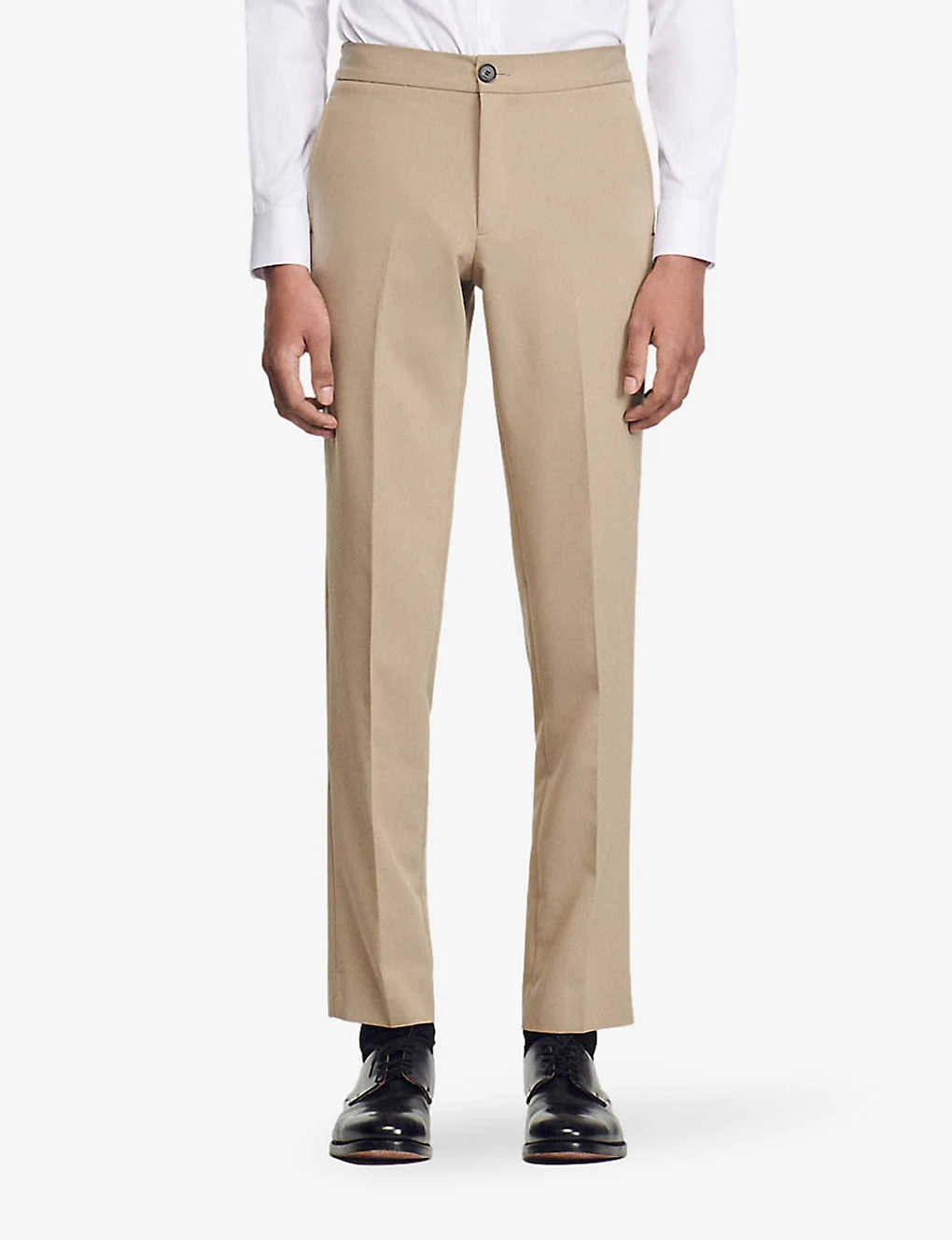 Sandro Straight-leg Regular-fit Woven Trousers 3 Sandro Straight-leg Regular-fit Woven Trousers - Image 3