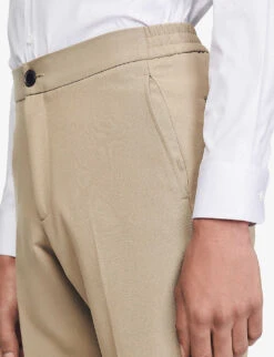 Sandro Straight-leg Regular-fit Woven Trousers 9 Sandro Straight-leg Regular-fit Woven Trousers -Outlet Daily Tops Store R04102522 NATURELS ALT04