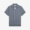 Reiss Mayday Abstract-stripe Slim-fit Recycled-polyester Shirt