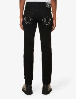 True Religion Rocco Straight-leg Stretch-denim Jeans 9 True Religion Rocco Straight-leg Stretch-denim Jeans -Outlet Daily Tops Store R04104209 BLACKRINSEWASH ALT03