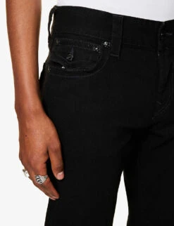 True Religion Rocco Straight-leg Stretch-denim Jeans 10 True Religion Rocco Straight-leg Stretch-denim Jeans -Outlet Daily Tops Store R04104209 BLACKRINSEWASH ALT04