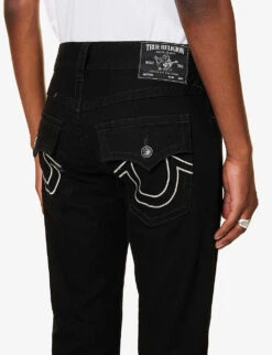True Religion Rocco Straight-leg Stretch-denim Jeans 11 True Religion Rocco Straight-leg Stretch-denim Jeans -Outlet Daily Tops Store R04104209 BLACKRINSEWASH ALT05
