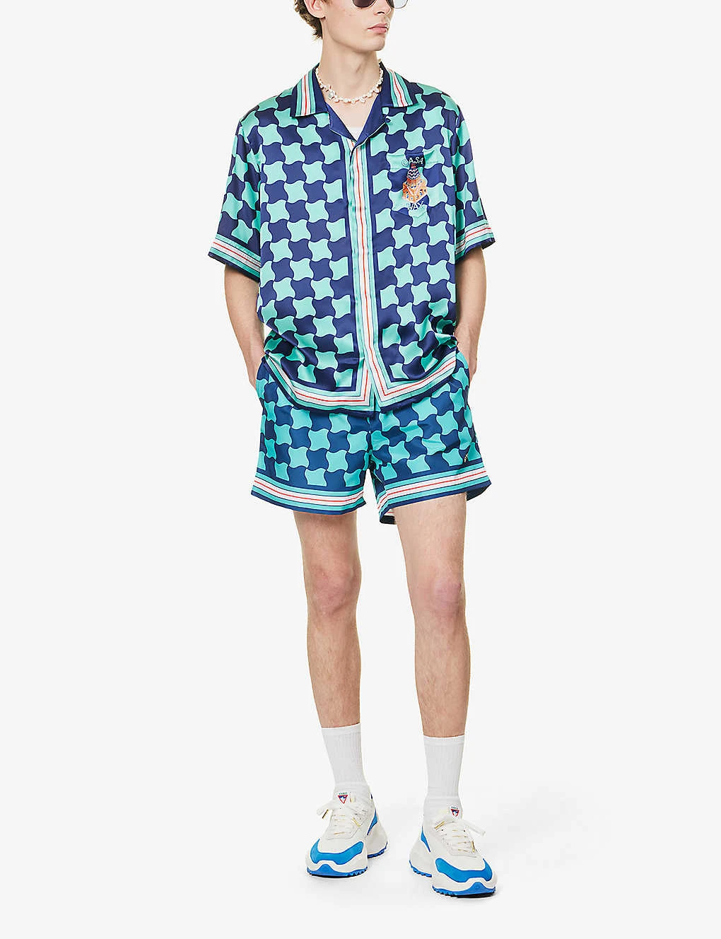 Casablanca Brand-patch Graphic-print Swim Shorts 2 Casablanca Brand-patch Graphic-print Swim Shorts - Image 2