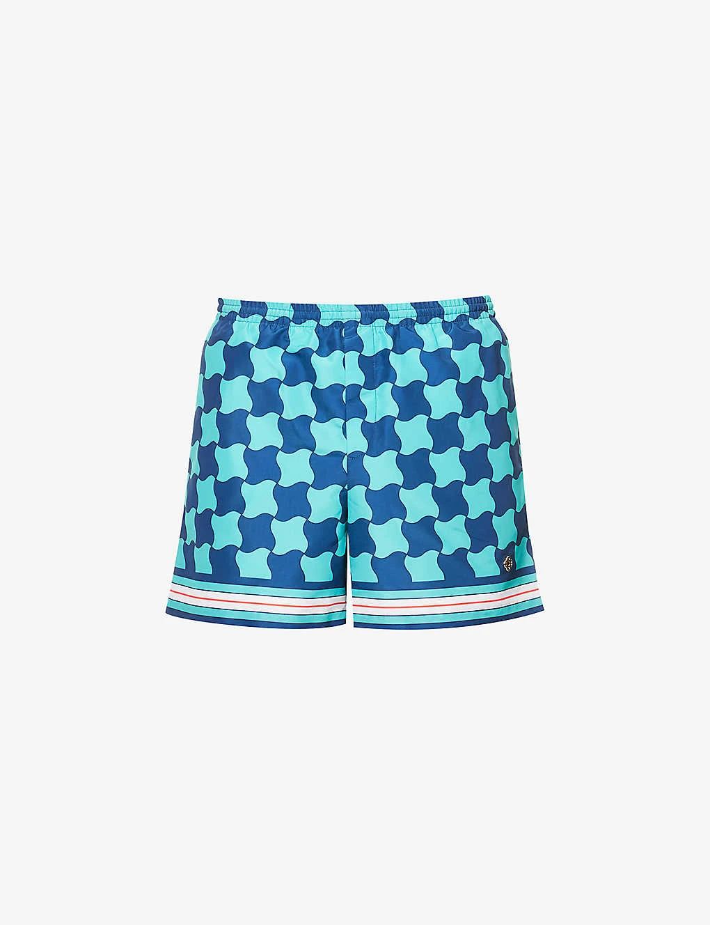 Casablanca Brand-patch Graphic-print Swim Shorts 1 Casablanca Brand-patch Graphic-print Swim Shorts