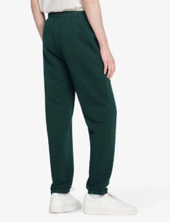 Sandro Logo-print Cotton Jogging Bottoms -Outlet Daily Tops Store R04111152 VERTS ALT03