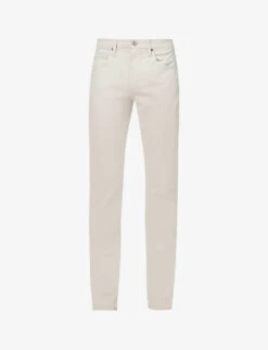 Paige Federal Slim-fit Straight-leg Recycled Denim-blend Jeans