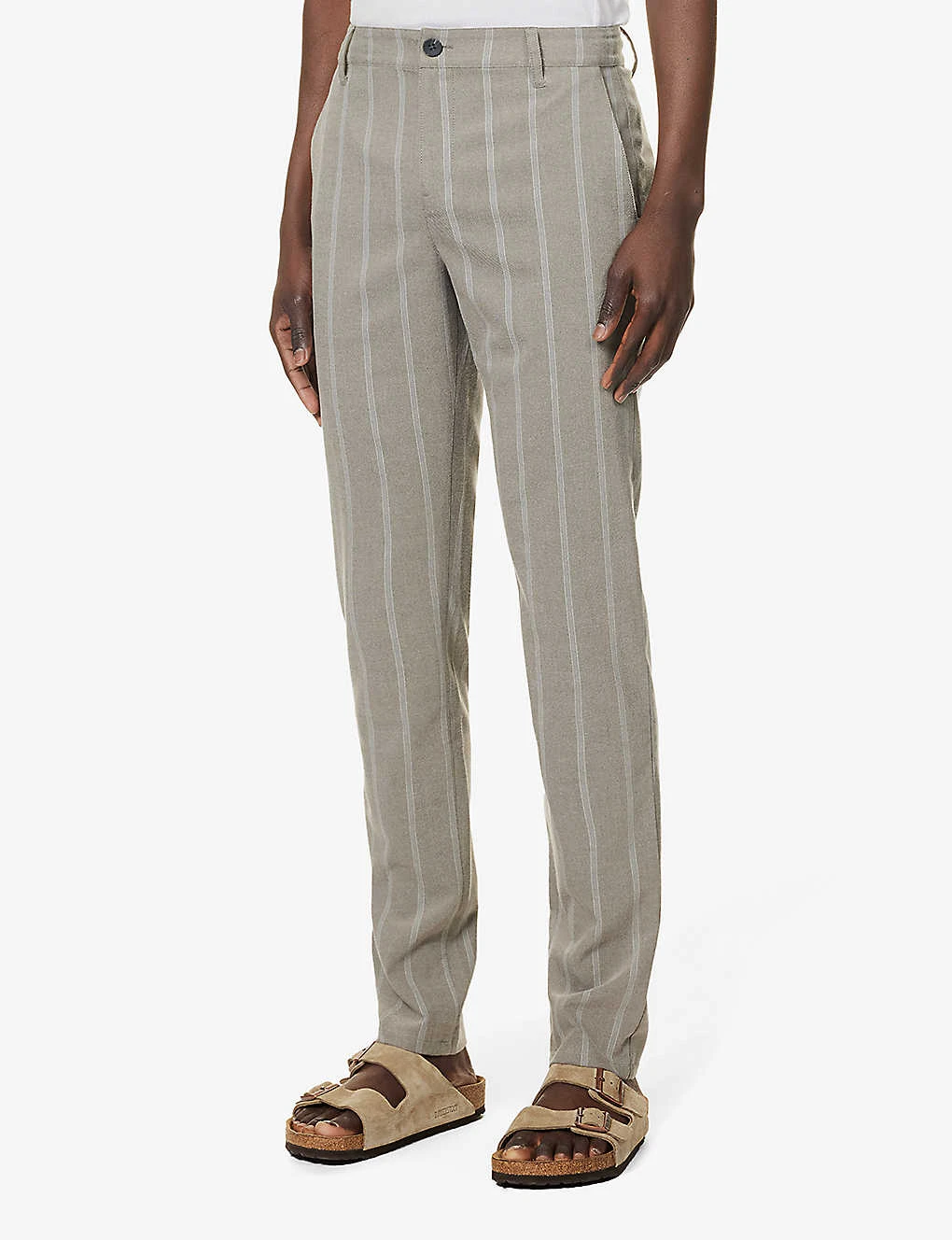 Paige Stafford Striped-pattern Straight-leg Regular-fit Stretch-woven Trousers 3 Paige Stafford Striped-pattern Straight-leg Regular-fit Stretch-woven Trousers - Image 3