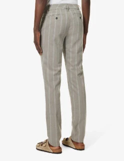 Paige Stafford Striped-pattern Straight-leg Regular-fit Stretch-woven Trousers 8 Paige Stafford Striped-pattern Straight-leg Regular-fit Stretch-woven Trousers -Outlet Daily Tops Store R04111362 OYSTERSHELL ALT03