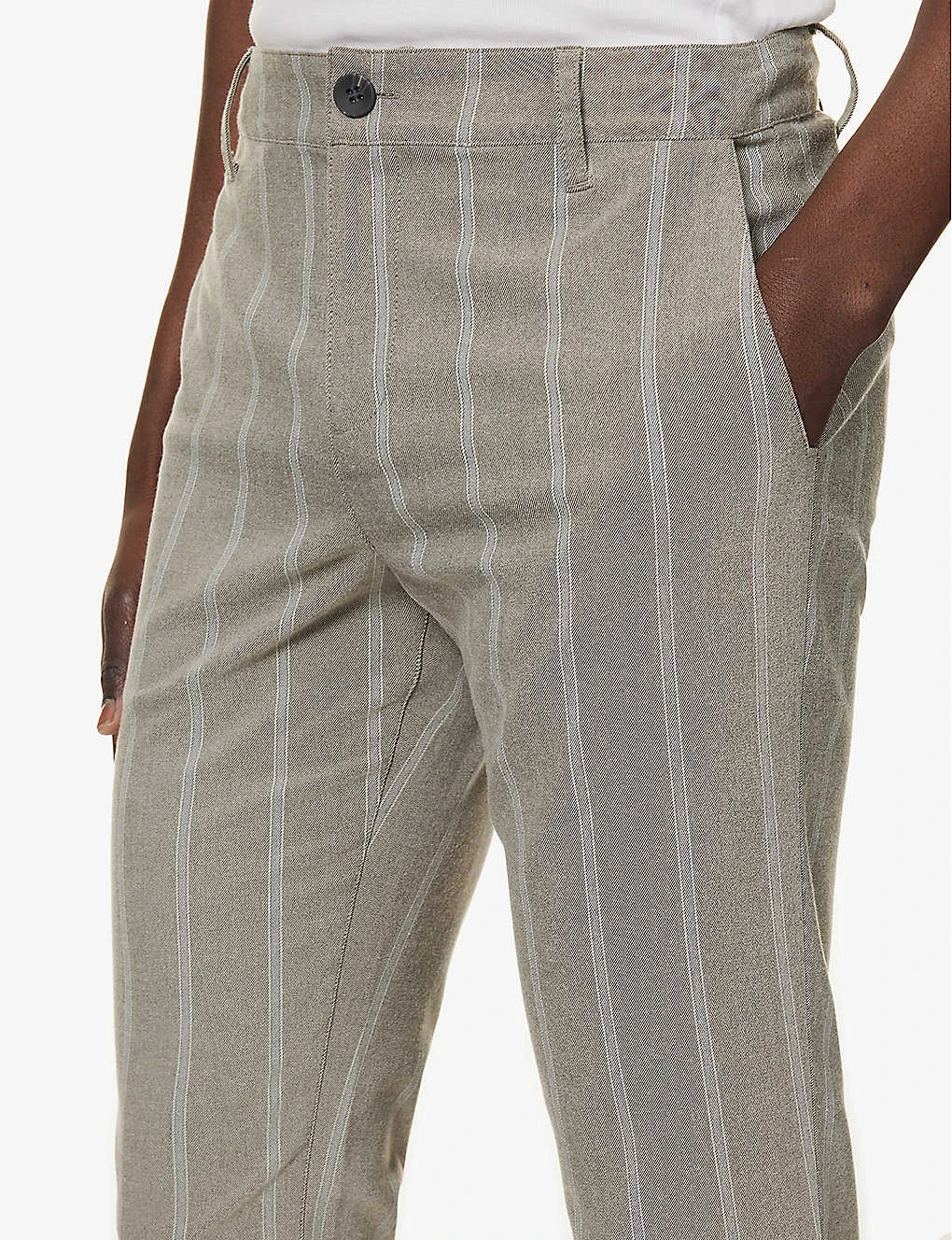 Paige Stafford Striped-pattern Straight-leg Regular-fit Stretch-woven Trousers 5 Paige Stafford Striped-pattern Straight-leg Regular-fit Stretch-woven Trousers - Image 5