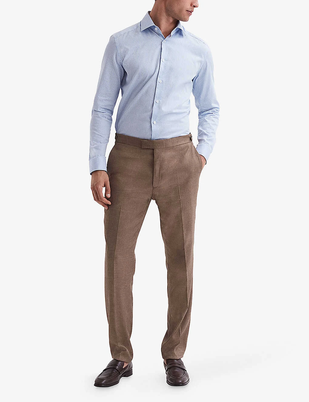Reiss Paddock Straight-leg Mid-rise Stretch-woven Trousers 3 Reiss Paddock Straight-leg Mid-rise Stretch-woven Trousers - Image 3