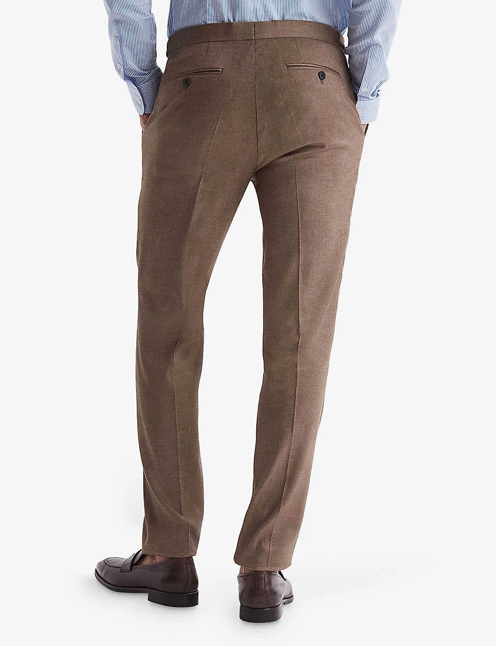 Reiss Paddock Straight-leg Mid-rise Stretch-woven Trousers 4 Reiss Paddock Straight-leg Mid-rise Stretch-woven Trousers - Image 4