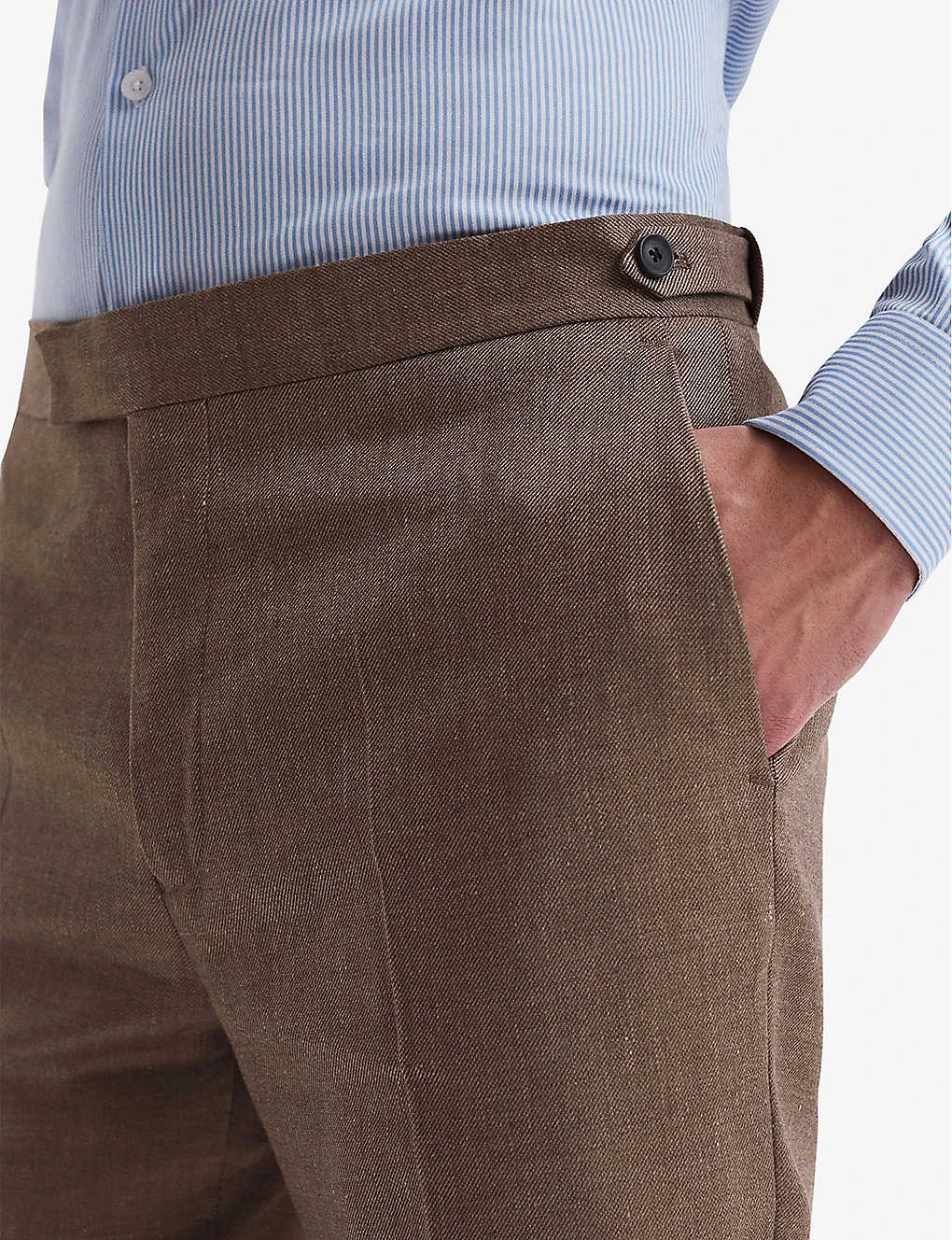 Reiss Paddock Straight-leg Mid-rise Stretch-woven Trousers 5 Reiss Paddock Straight-leg Mid-rise Stretch-woven Trousers - Image 5