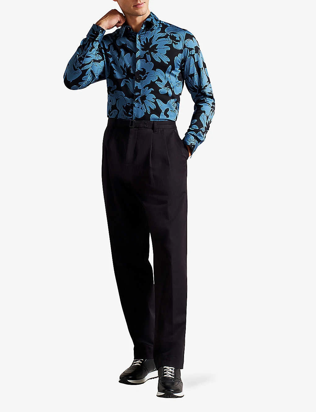 Ted Baker Altlo Floral-print Stretch-cotton Shirt 2 Ted Baker Altlo Floral-print Stretch-cotton Shirt - Image 2