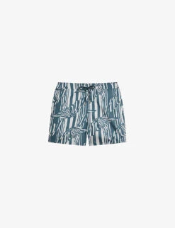 Ted Baker Peaty Butterfly-print Recycled-polyester Swim Shorts