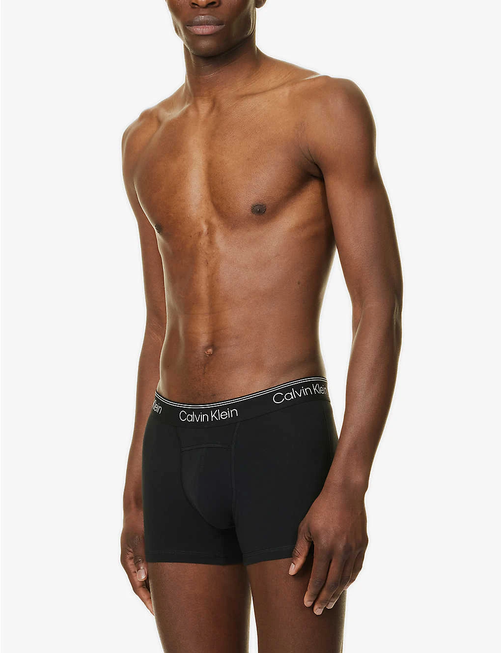 Calvin Klein Logo-waistband Pack Of Two Stretch-cotton Trunks 2 Calvin Klein Logo-waistband Pack Of Two Stretch-cotton Trunks - Image 2