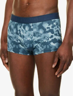 Calvin Klein Abstract-print Stretch-jersey Trunks -Outlet Daily Tops Store R04117808 MULTI ALT03