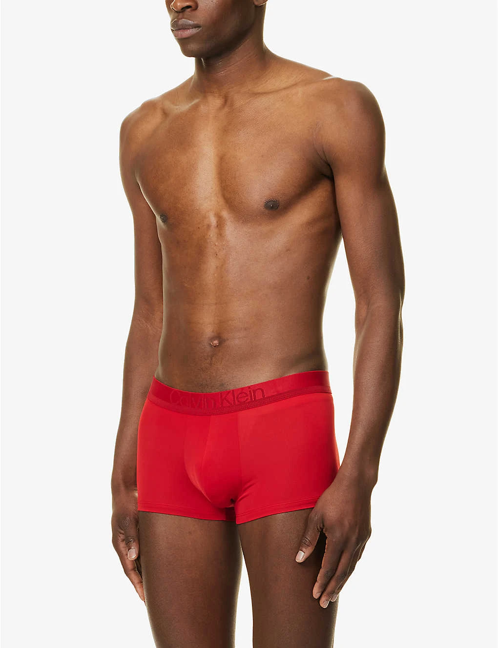 Calvin Klein Logo-waistband Low-rise Stretch-jersey Trunks 2 Calvin Klein Logo-waistband Low-rise Stretch-jersey Trunks - Image 2