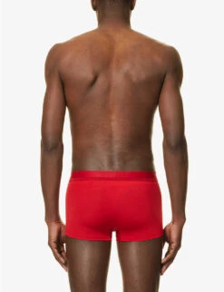 Calvin Klein Logo-waistband Low-rise Stretch-jersey Trunks 6 Calvin Klein Logo-waistband Low-rise Stretch-jersey Trunks -Outlet Daily Tops Store R04117825 FUSCHIA ALT02