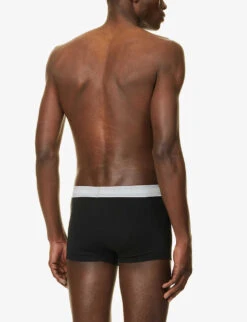 Calvin Klein Logo-waistband Low-rise Pack Of Three Stretch-cotton Trunks -Outlet Daily Tops Store R04117860 MULTI ALT02